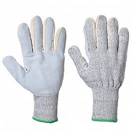Handschoen A630 glasvezel/leder Cut 5