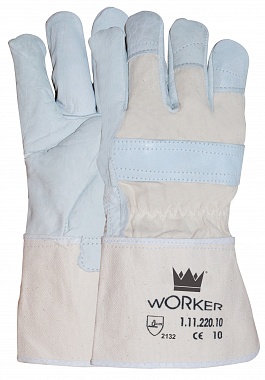 Handschoen rundnerfleder canvas kap 11-220 2132